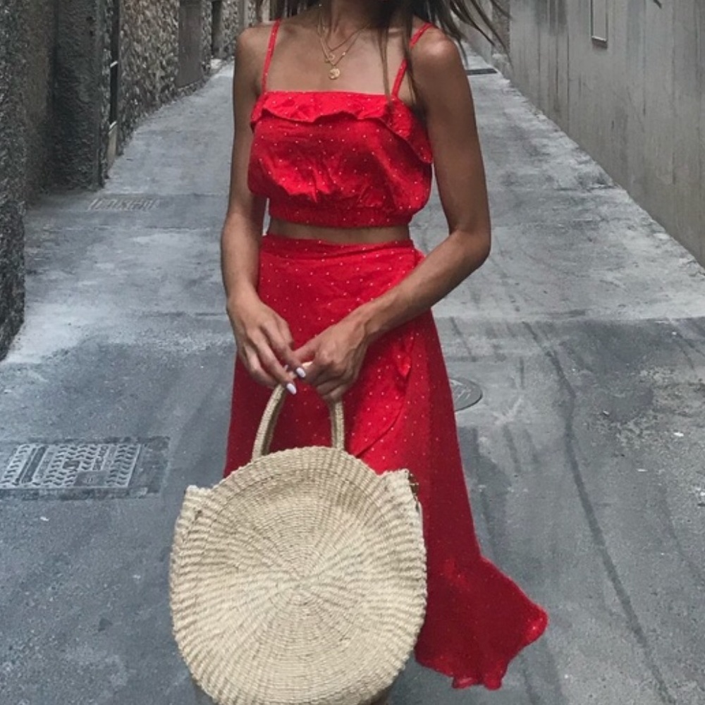 MINKPINK SANTORINI SET TOP AND SKIRT